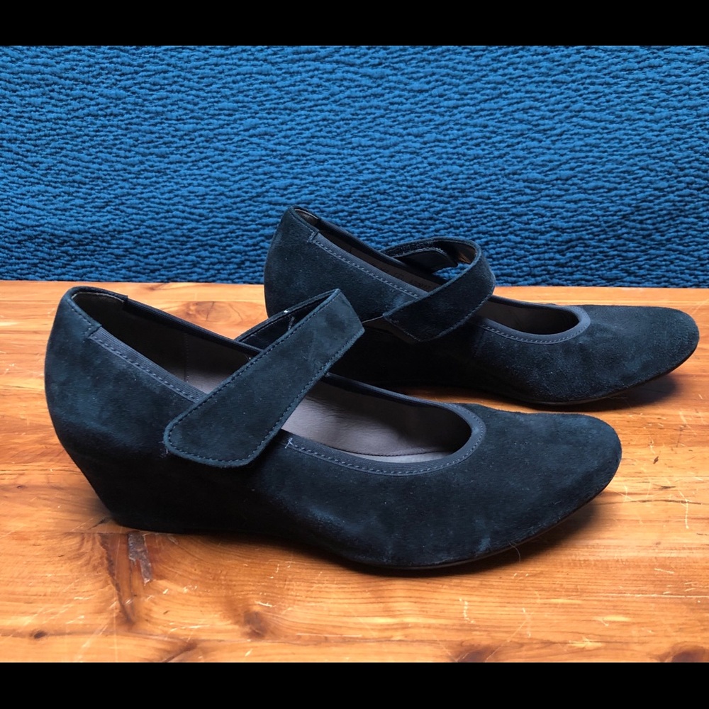 Gabor 55-362 black Mary Jane wedges sz 8.5 (UK 6)